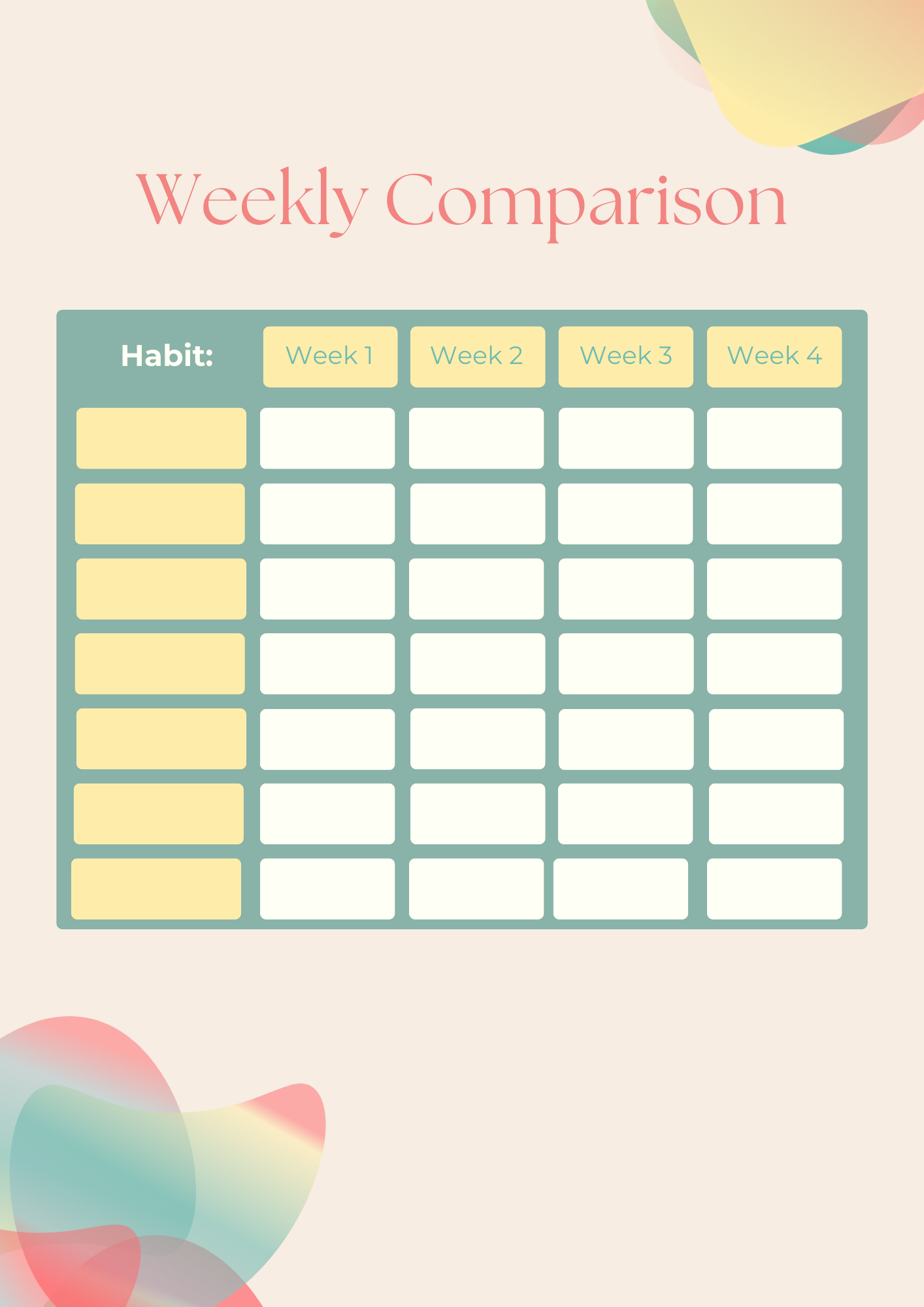 Habit Tracker Workbook