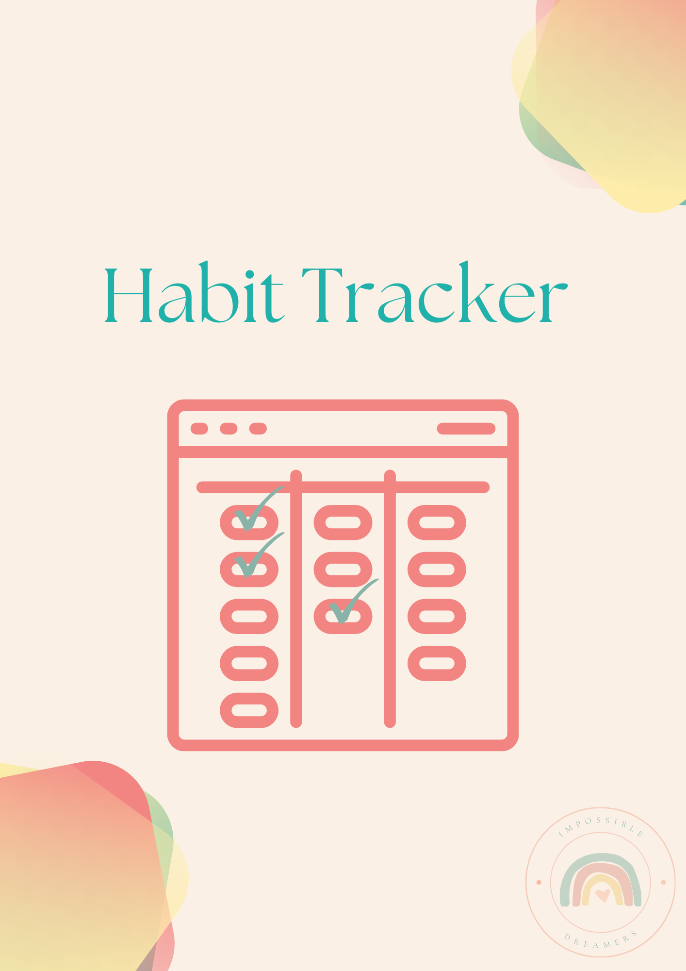 Habit Tracker Workbook