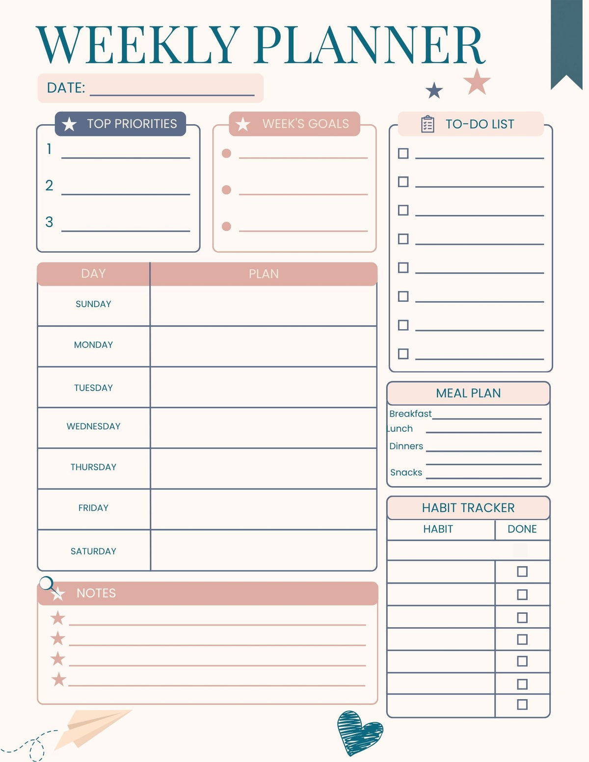 Weekly Planner