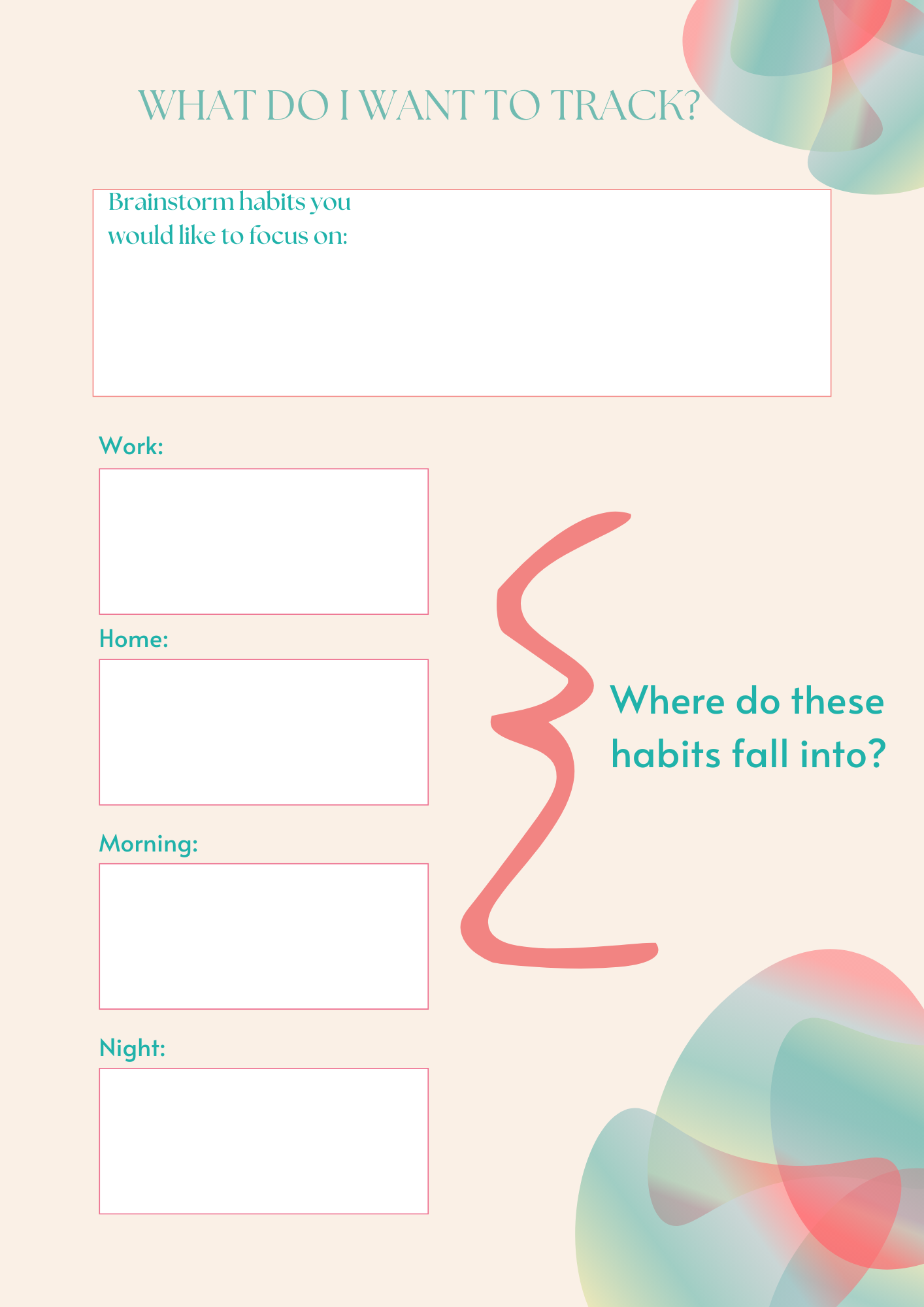 Habit Tracker Workbook