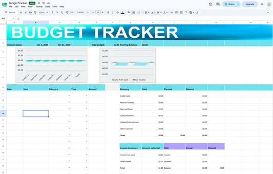 Budget Tracker